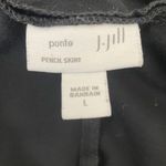 J.Jill  Women Pencil Skirt L Black Ponte Stretch Pull On Casual Travel Cruise Photo 1