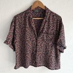 prAna  Iguala Floral Print Button Up Top Sz Medium Photo 0