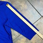 kim rogers Curvy Geometric Blue Pullover 3/4 Sleeve Blouse 1X Photo 4