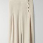Aritzia AVAILABLE NWT antiqua white/cream babaton wide leg pant 00 Photo 0