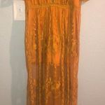 Burnt Orange Mesh Dress/Romper Size XL Photo 0