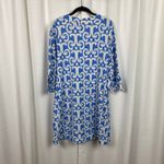 Jude Connally Blue Swirl Megan 3/4 Sleeve Jude Cloth Shift Dress Sz.L Size L Photo 9