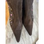 Pazzo Sioux Chocolate Brown Suede Rhinestone Embellished Cowboy Boots Size 11 Photo 8