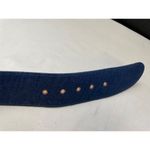 Gene Ewing Women's Blue Denim Belt with Bronze Buckle Size L SKU 5912 Size L Photo 4