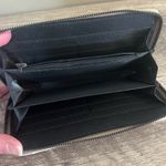 Zip Around Wallet Tan with White Polka Dots 7.5 x 3.5” Photo 5