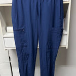Med Couture Scrub Blue Navy Jogger Pants Photo 0