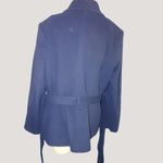 Brooks Brothers Wool Blend Double Breasted Navy Peacoat Womens M With Belt Photo 1