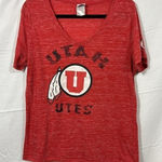Utah Utes Shirt Woman's 2XL Red Short Sleeve Lightweight Sheer‎ Size undefined Photo 0