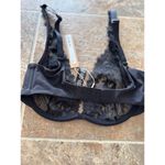 SKIMS Femme Lace Plunge Bra Onyx Size 34C Photo 4
