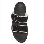 Dr. Martens Myles Faux Fur Platform Sandal (Unisex), Black, Size 13, NWT Photo 3