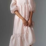 Anthropologie Textured Puff-Sleeve Dress Photo 0