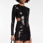 NEW NWT Staud Dolce Sequin Dress Size S Black Cutout Long Sleeve Photo 1
