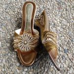 Shoes Story Beautiful Gold Bronze Heels Size 37 Photo 0