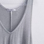 MINKPINK  Striped V-Neckline Sharke Bite Sleeveless Tunic Top Photo 3