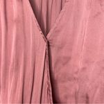 Current Air  Long Sleeve Satin Dress in Dusty Rose Size M Photo 6