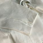 Elegant White Blazer with Tie Detail Size 14 Photo 5