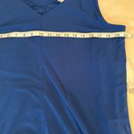 Chico's Chico’s Easy Chic Sleeveless V Neck Short Dress Womens Size 2 12/14 Blue Pockets Photo 7