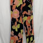 Trina Turk Y2K beautiful boho floral silk sheer wide leg pants Photo 7