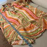 frankie's bikinis  Fifi Sustainable Disco Yellow Print Button Front Shirt Size S Photo 10