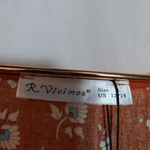 R. Vivimos Orange and Purple Bohemian Patterned Mini Wrap Dress Size 12 Photo 5