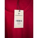 Tuckernuck Red Ribbed Scoop Neck Short Sleeve T Shirt Top Medium NWT Preppy Photo 3