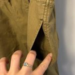 Anthropologie Pilcro Flutter-Sleeve Button Down Tunic Mini Dress Military XS Photo 5