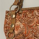 Kathy Van Zeeland  Paisley Shoulder Bag in Tan and Brown Photo 2