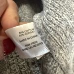 Orvis  Gray Buttoned Women's Cable Knit Poncho one size Cabincore Photo 3