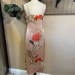 Lulus Remarkable Entrance Pink Floral Print Satin Midi Dress Photo 5