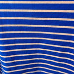 J.Crew  boatneck royal blue pink stripe long sleeve cotton tee shirt top tunic Photo 2