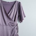Baltic Born  Vara Satin Maxi Wrap Dress Lilac Satin New Without Tags Photo 4