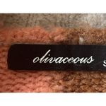 Olivaceous Oliveaceous Colorblock Mock Neck Sweater Coral Tan Brown Cashmere Blend Sz S Photo 1