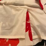 Kasper  Pencil Skirt White Red Floral Print Plus Size 24 Career Wear EUC Photo 6