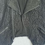 Mossimo Women’s Black Lace Bomber Moto Bikercore Jacket Grunge Whimsigoth Witchy Size L Photo 11