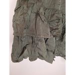 Aerie  Women's Size XL Tiered Ruffle Mini Skirt Olive Green Elastic Waist NWT Photo 3