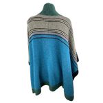 CAbi  Windchill Women's Multicolor Striped Wrap Poncho Cardigan Sweater Top M/L Photo 1