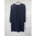 CAbi Harlequin Tunic Shift Dress Purple Black Diamond Size Medium Preppy Casual Photo 2