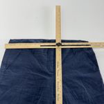 Theory Pants Womens 12 Navy Blue Linen Blend Wide Leg Stretch Dress Trousers Photo 5