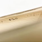 Salvatore Ferragamo Ivory Brown Two-Tone Leather Bow Pumps Size 8.5B Vintage Photo 6