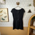 ZARA  Black Lace Cap Sleeve Dress - Size - Medium Photo 2