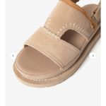 UGG  Fluff Yeah Slide Sandal Tan Suede Women's Size 8 Platform Photo 8
