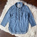 Sadie and Sage Tencel Lace Up Top Photo 0