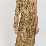 KITRI Amber Cheetah Print One Shoulder Dress Size 2 New with Tags Photo 0