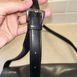 CRAZY HORSE EUC By Liz Claiborne Purse Shoulder Bag Leather Black Photo 6