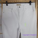 Madewell NEW  Stovepipe Jeans in Pure White,‎ 26 Photo 4