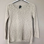 Eileen Fisher | Cream Linen Cotton Blend Knit Top Photo 0