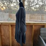 Lucky Brand  Women's Black Pleated Scoop Neck Mini Dress Size S. NEW Photo 4