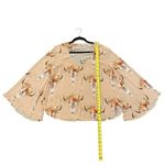 Show Me Your Mumu  Blouse Womens Floral Bull Hippie Dippie Top Size Small Photo 3