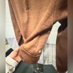 Athleta  Altitude Sweatshirt Top Half Zip Polartec Mahogany Heather Activewear XS Photo 6