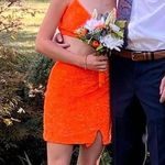 orange homecoming dress Photo 0